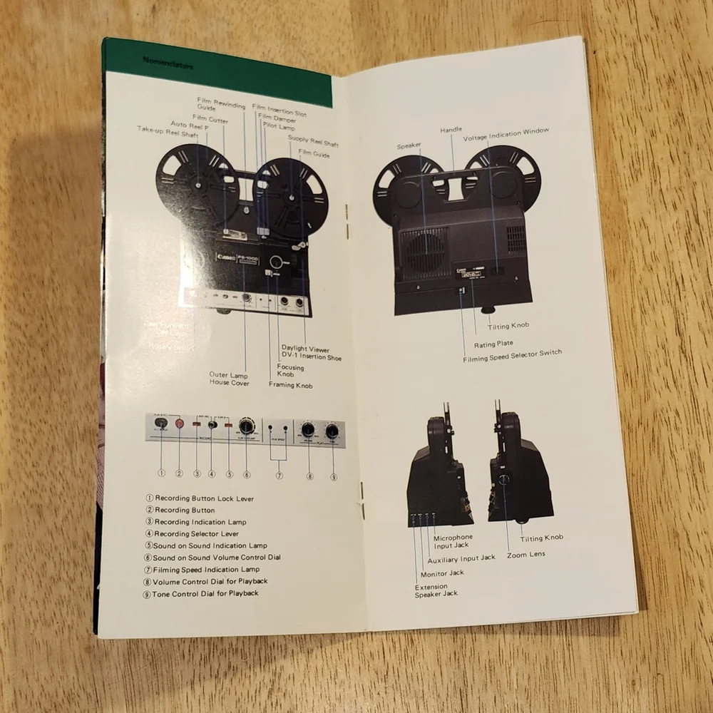 *4 for $30* Canon PS-1000 CANOSOUND Camera Manual Brochure - 8mm Sound Film Pr - Picture 3 of 3
